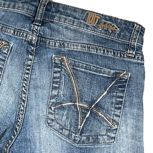 KUT FROM THE KLOTH Mid-Rise Stretch Bermuda Jean Shorts - Size 4 - Picture 3 of 6